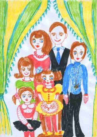 Рисунок на тему моя семья