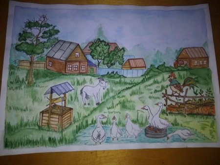 Рисунок на тему река
