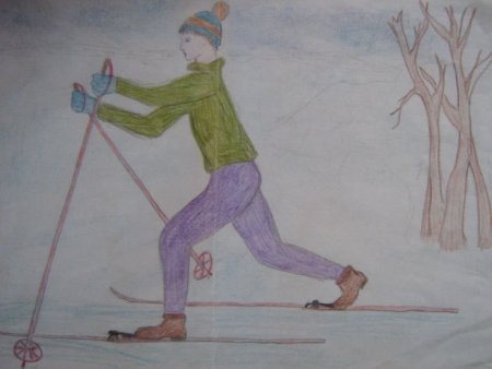 Рисунок на спортивную тему