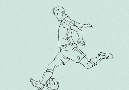 Человек в движении рисунок