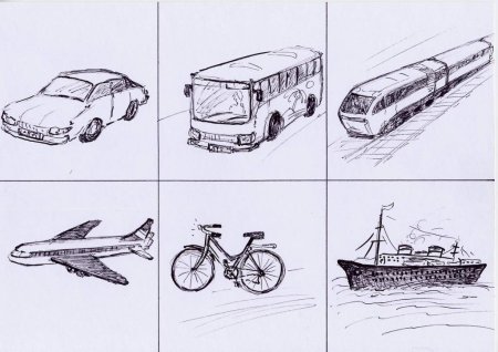 Транспорт рисунок