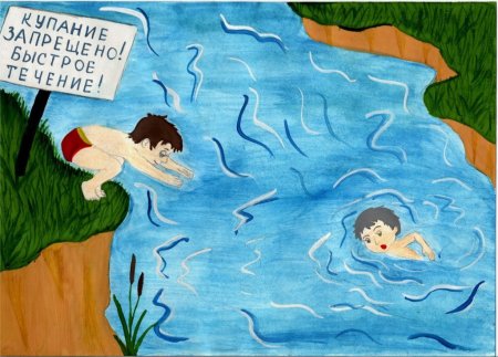 Безопасность на воде рисунок