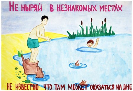 Рисунок на тему безопасность на воде