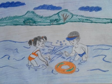 Безопасность на воде рисунок