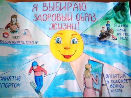 Рисунок на тему я выбираю здоровый образ жизни