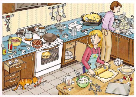 Сюжетная картина на кухне