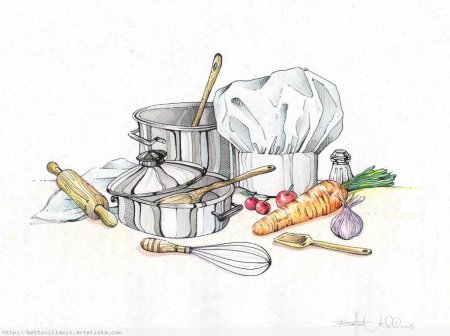 Натюрморт профессии повара