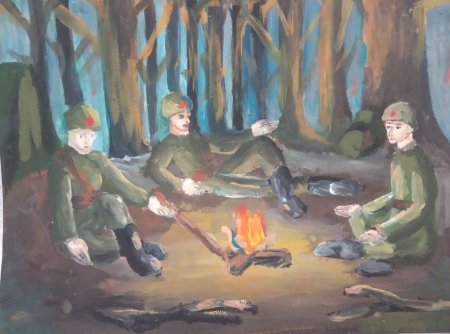 Рисунок на тему я только слышал о войне