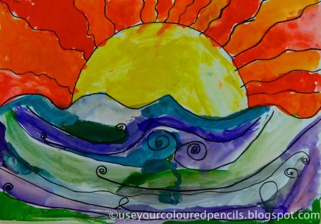 Теплые и холодные тона в рисовании