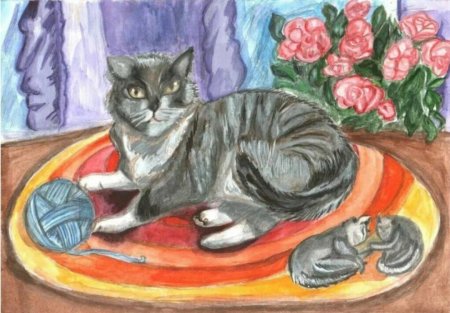 Домашний питомец рисунок