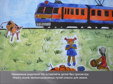 Детские рисунки безопасность на железной дороге