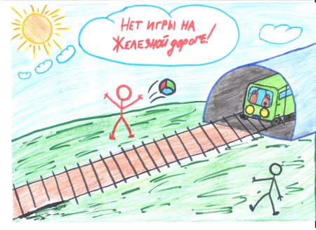 Безопасность на железной дороге рисунки