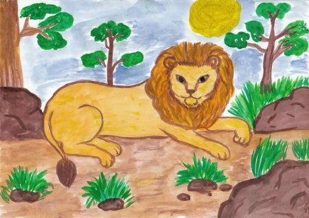 Рисование на тему зоопарк