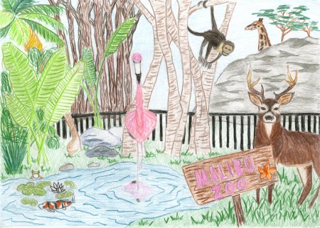 Рисование зоопарк