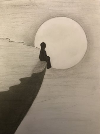 Одиночество рисунок