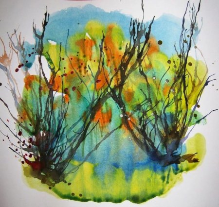 Нетрадиционная техника рисования кляксография