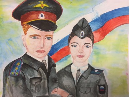 Моя мама полицейский рисунки