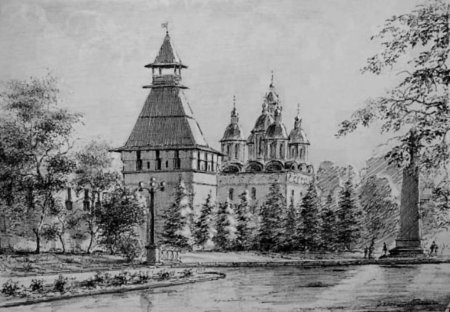 Зарисовки Кремля Астрахань