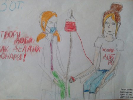 День донора рисунки детей