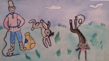 Сказка о попе и работнике его Балде рисунок детский