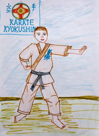 Каратэ рисунок для детей