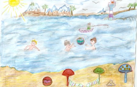 Рисование солнце воздух и вода