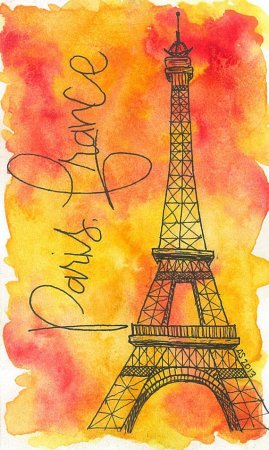 Рисование с детьми Париж