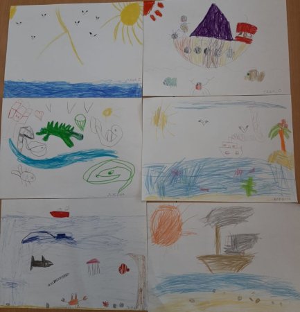 Рисование с детьми на тему вода