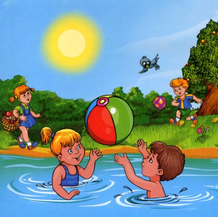 Рисование на тему солнце море