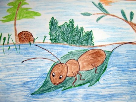 Муравьишка который спешил домой