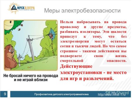 Меры электробезопасности