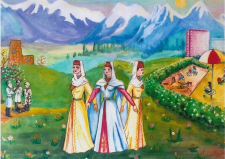 Осетия рисунки детей