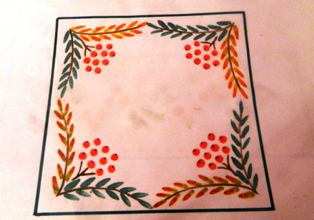 Декоративное рисование на квадрате