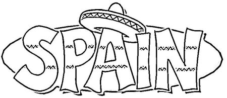 Раскраска Испания для детей