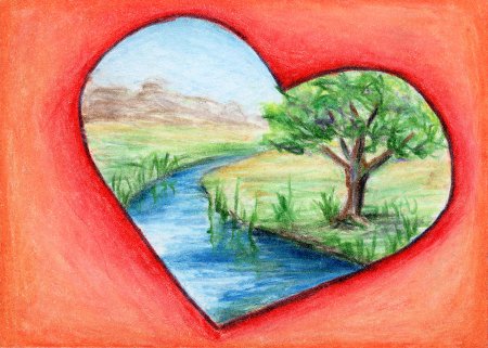 Рисунок в виде сердца