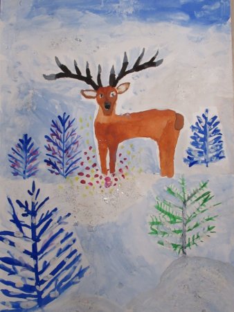 Рисунки детей к сказке серебряное копытце 4 класс