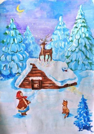 Рисунок новогоднее чудо для конкурса