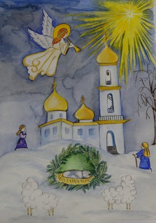 Рождественские рисунки