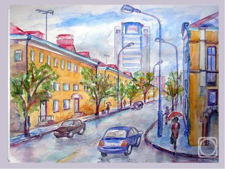 Рисование городского пейзажа