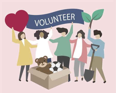 Волонтерство иллюстрации