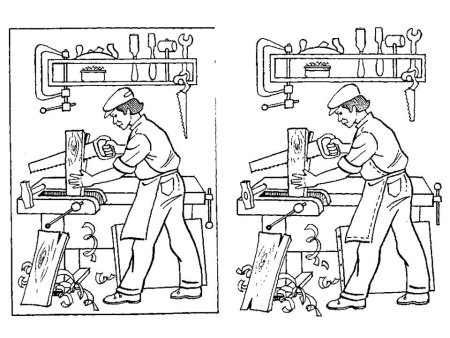Плотник раскраска для детей