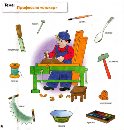 Инструменты профессии для детей