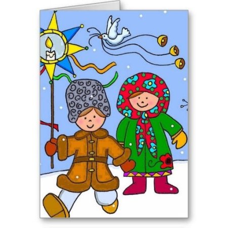 Колядки детские рисунки