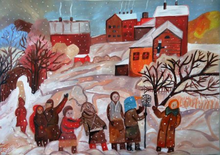 Рисование на тему колядки