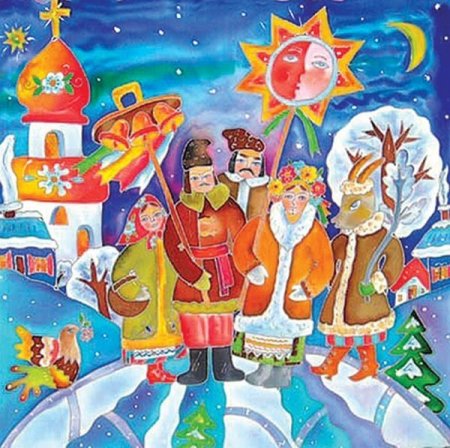 Раскраски колядки для детей