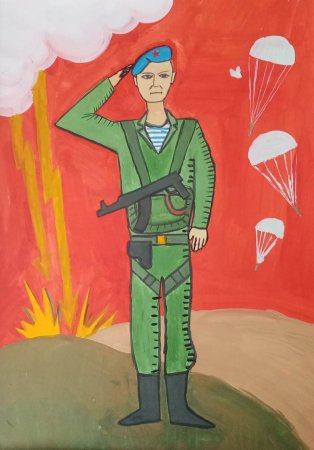 Юнармеец рисунки детей