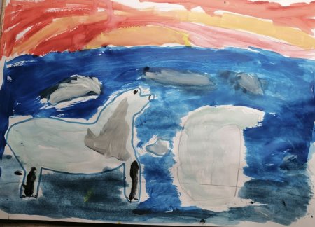 Рисунки на тему Арктика для детей