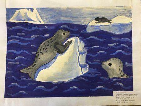 Рисование на тему Арктика
