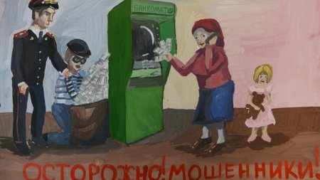 Плакат на тему мошенничество