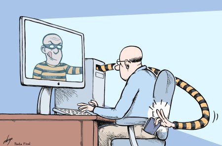 Мошенники в интернете карикатура